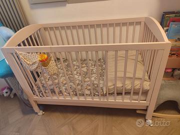 Lettino bambini Dili Best Natural Rosa Talco9