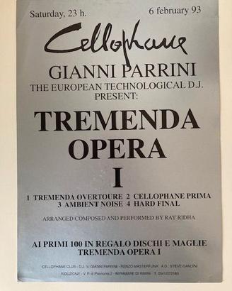 Biglietti flyers disco Cellophane Gianni Parrini