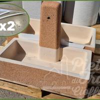 Lavello sospeso con staffe 80x40