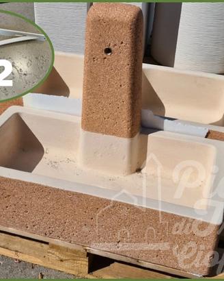 Lavello sospeso con staffe 80x40