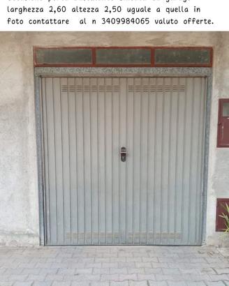 Porta garage basculante zincata