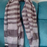 Sciarpa donna a righe rosa antico Carpisa