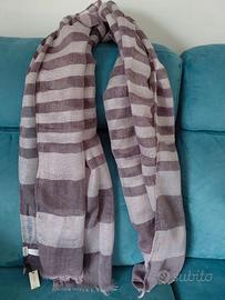 Sciarpa donna a righe rosa antico Carpisa