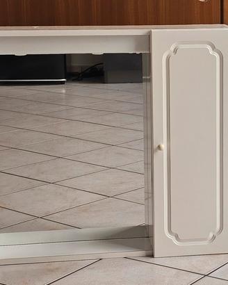 Mobile bagno bianco con specchio e  luce – usato