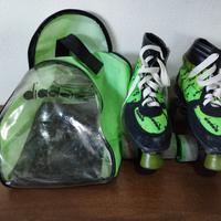 pattino a rotelle vintage diadora