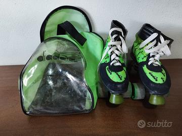 pattino a rotelle vintage diadora