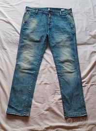 Jeans Grifoni in denim stonewashed  tg 33