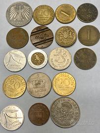 Lotto di 18 monete antiche straniere