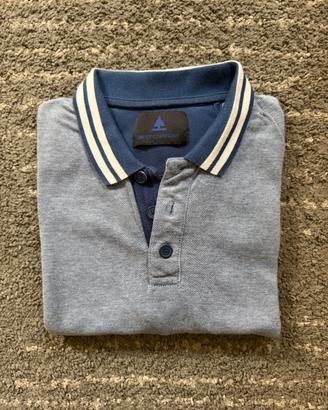 Polo uomo BEST COMPANY grigio mélange taglia L