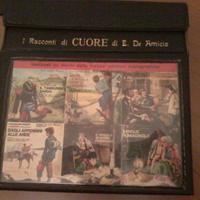 Dischi 45 giri libro cuore e. de amicis in cofanet