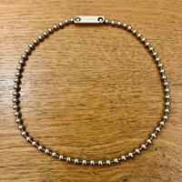 Collana a sfere color argento