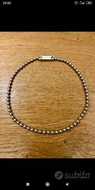Collana a sfere color argento
