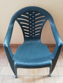 Sedia di plastica per esterno