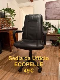 Sedia Ufficio in Ecopelle