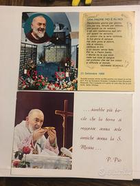 2 vecchie cartoline Padre Pio - San Pio