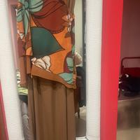 Casacca motivo floreale e gonnellone abbinaro