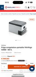 Frigor portatile Vitrifrigo 12/24/230 Volt