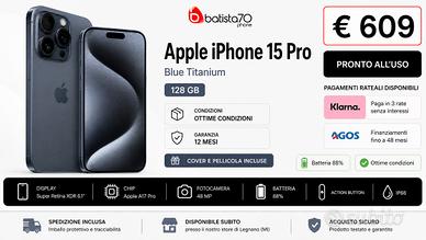 Apple iPhone 15 Pro Blue Titanium 128 GB