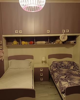 Cameretta viola e panna