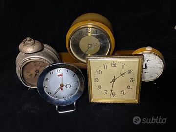 Orologi da Tavolo Vintage 5 Pezzi