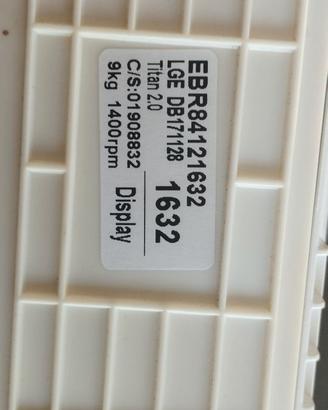Scheda programmi lavatrice lg