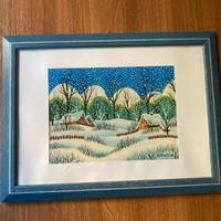 Quadro neve naif