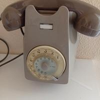 Telefono anni 60 a rotella da parete