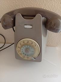 Telefono anni 60 a rotella da parete
