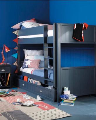 Letto a castello grigio 90x190 cm
