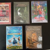 Lotto film DVD di generi vari nuovi, sigillati.