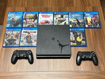 Playstation 4 slim 1tb + 2 joystick + 9 giochi