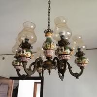 Coppia di lampadari Capodimonte 