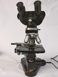 microscopio leitz a luce passante, oscur polarizza