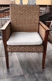 Coppia poltrone in stile etnico