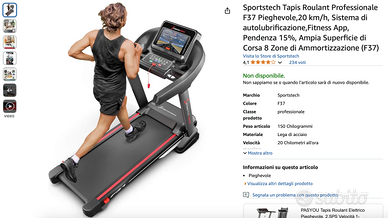 Tapis roulant Sportstech F37