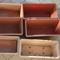 6 vasi rettangolari usati 