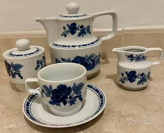 Servizio te da 12 porcellana vintage inglasur