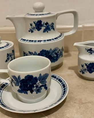 Servizio te da 12 porcellana vintage inglasur