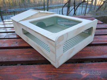 Terrario per tartarughe 60x40x20h lati con rete
