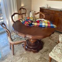 Tavolo Sedie Legno Barocco