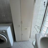 Armadietto colonna bagno bianco