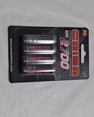 SET 4 BATTERIE STILO AA NiMH TEAM ORION 2700 mAh
