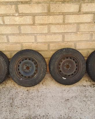 4 cerchi in ferro 4 fori da 14 Pollici Fiat/Lancia