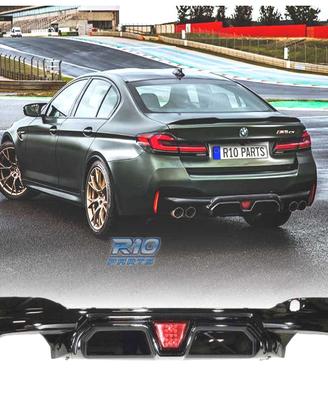 DIFFUSORE BMW G30 G31 LOOK M5 CS NERO LUCIDO