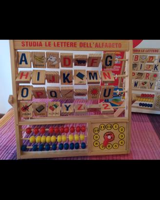 alfabetiere gioco in legno 