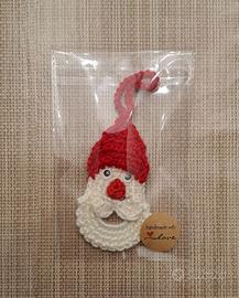 Babbo Natale decorazione fatto a mano ad uncinetto