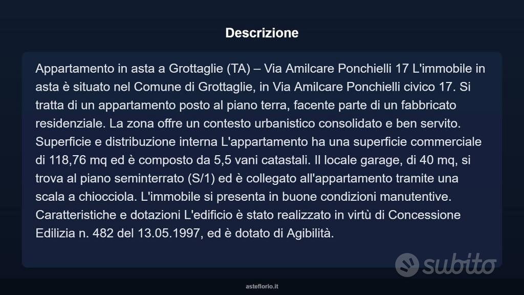 Appartamento – Grottaglie, Quartiere delle Ceramiche, Taranto - Vista 4