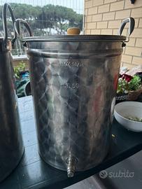 Kit birra pentole 50l serpentina,2 fuochi,bazooka