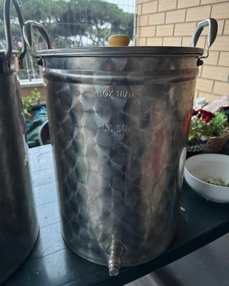 Kit birra pentole 50l serpentina,2 fuochi,bazooka