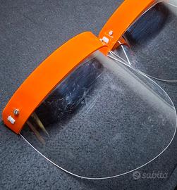 Visiera protettiva arancione